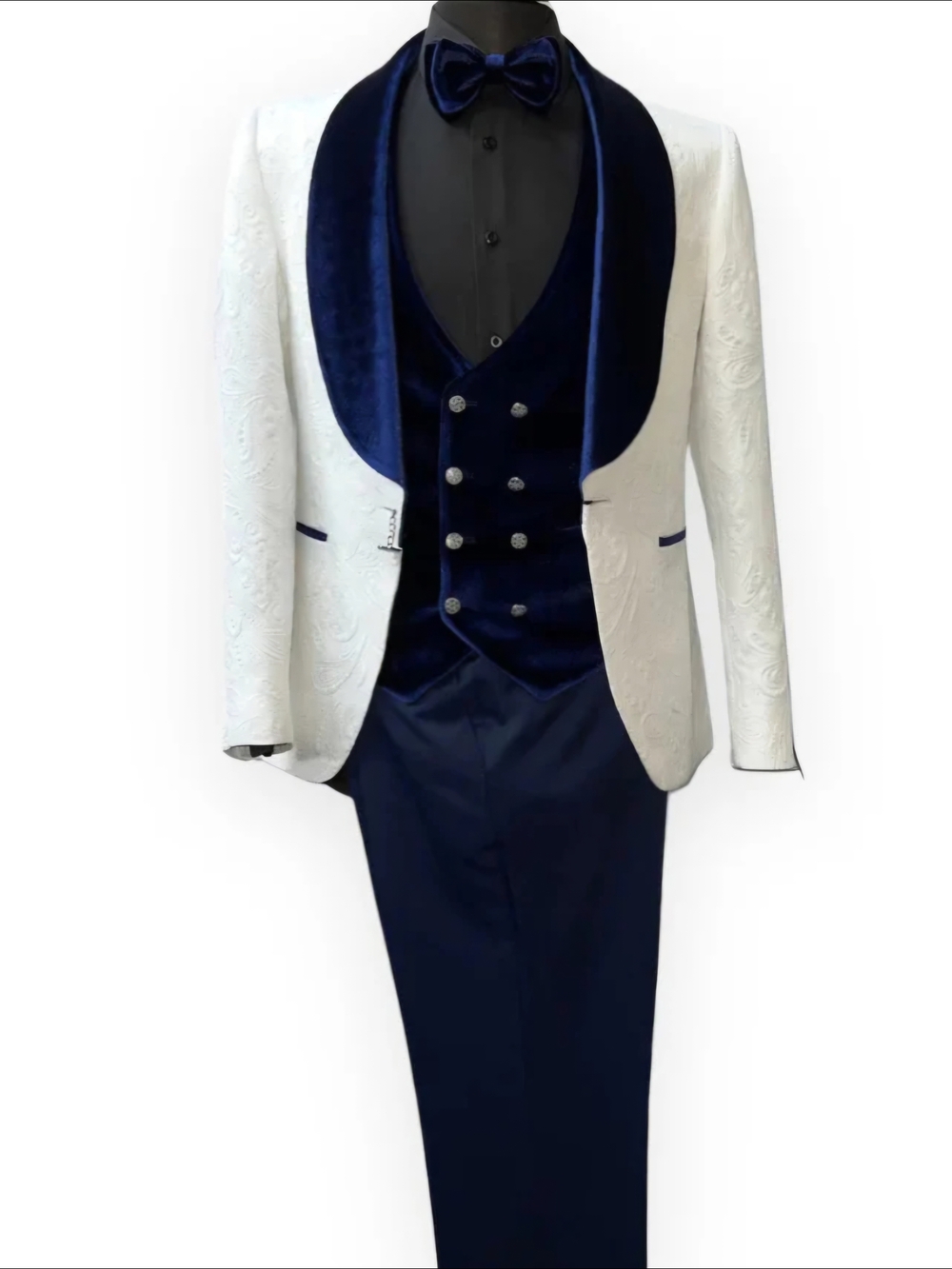 QUESSTE: PAISLEY 3PC. SLIM FIT SUIT